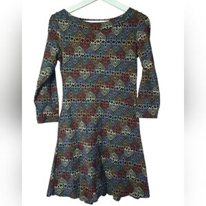 Effie's Heart Abstract Print Renew Tunic Mini Dress Size Small